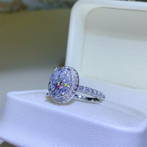 5 Carat Moissanite 925 Sterling Silver Ring - Apalipapa