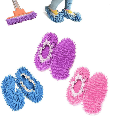 Lazy Maid Quick Mop Slip-On Slippers 3 pairs - Apalipapa