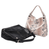 Resort Snake Skin Print Handbag - Apalipapa