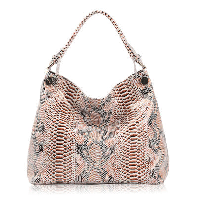 Resort Snake Skin Print Handbag - Apalipapa