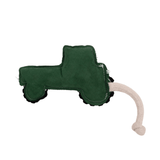 Country Living Green Tractor Vegan Leather Dog Chew Toy - Apalipapa