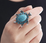 Turtle Bay Ring Statement-Making Conversational Piece Of Jewelry - Apalipapa