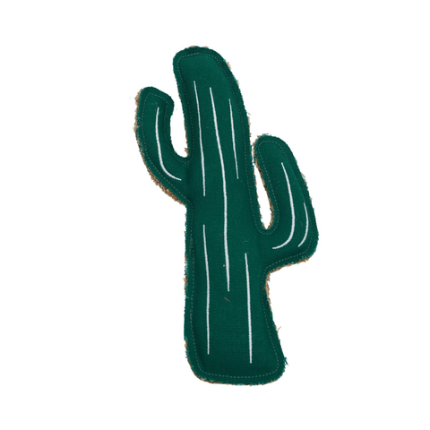 Country Living Durable Dog Chew Toy - Cactus-Shaped, Made with Canvas & Jute, Perfect for Teething & Play, Suitable for All Dog Breeds - Apalipapa