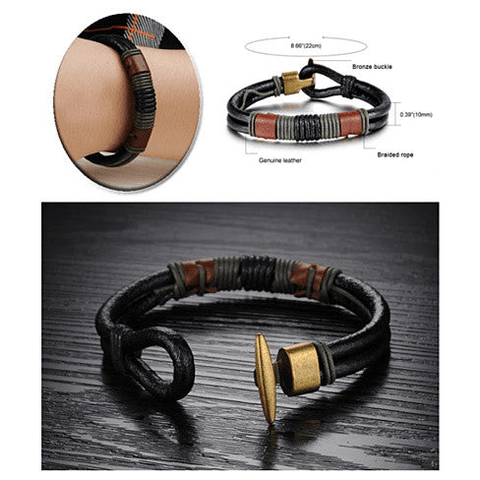 RODEO Olive Genuine Leather Bracelet - Apalipapa