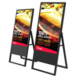 Portable Alone Standing 43"inch LED LCD Poster Digital Menu Board