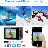 4K Waterproof All Digital UHD WiFi Camera + RF Remote And Accessories - Apalipapa