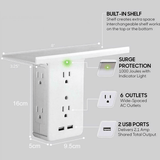 Executive Shelf Multi Charge Wall Outlet - Apalipapa