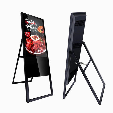 Portable Alone Standing 43"inch LED LCD Poster Digital Menu Board