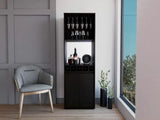 Dallas Bar Double Door Cabinet, Five Wine Cubbies, Two Shelves, Two Interior Shelves - Apalipapa