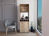 Dallas Bar Double Door Cabinet, Five Wine Cubbies, Two Shelves, Two Interior Shelves - Apalipapa