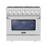 Empava 36GR08 36 In. Pro-Style Slide-In Single Oven Gas Range - Apalipapa