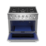 Empava 36GR08 36 In. Pro-Style Slide-In Single Oven Gas Range - Apalipapa