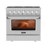 Empava 36GR08 36 In. Pro-Style Slide-In Single Oven Gas Range - Apalipapa