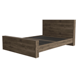 Full Size Bed Base Forum, Frame, Dark Brown Finish - Apalipapa