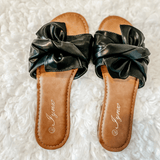 Knotted Sandals Black - Apalipapa