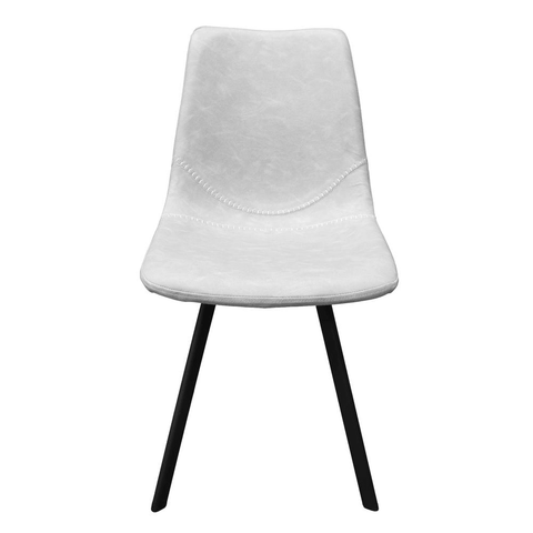 Modern Leather Dining Chair With Metal Legs Set of 4 - Apalipapa