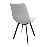 Modern Leather Dining Chair With Metal Legs Set of 4 - Apalipapa