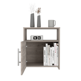 Nightstand Cuarzz, One Cabinet, Light Gray Finish - Apalipapa