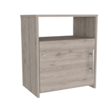 Nightstand Cuarzz, One Cabinet, Light Gray Finish - Apalipapa