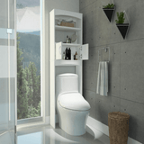 Over The Toilet Cabinet Valentia, Three Shelves, White Finish - Apalipapa