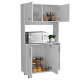 Pantry Cabinet Delaware, Double Door, White Finish - Apalipapa