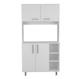 Pantry Cabinet Delaware, Double Door, White Finish - Apalipapa