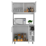 Pantry Cabinet Delaware, Double Door, White Finish - Apalipapa