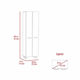 Pantry Cabinet Phoenix, Five Interior Shelves, White Finish - Apalipapa