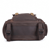 The Gaetano | Large Leather Backpack Camera Bag with Tripod Holder - Apalipapa