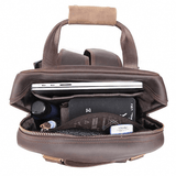 The Gaetano | Large Leather Backpack Camera Bag with Tripod Holder - Apalipapa