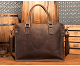 The Viggo Briefcase | Genuine Leather Messenger Bag - Apalipapa