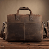 The Welch Briefcase | Vintage Leather Messenger Bag - Apalipapa