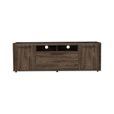 Tv Stand for TV´s up 55" Dext, One Cabinet, Double Door, Dark Walnut Finish - Apalipapa