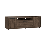 Tv Stand for TV´s up 55" Dext, One Cabinet, Double Door, Dark Walnut Finish - Apalipapa