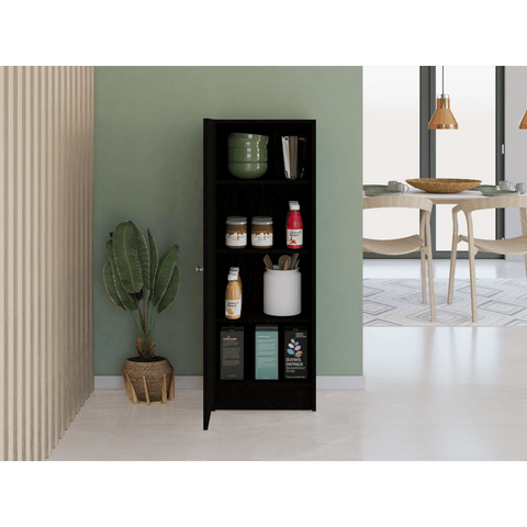 Uluru Kitchen Pantry, Single Door Cabinet, Four Interior Shelves - Apalipapa