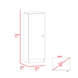 Uluru Kitchen Pantry, Single Door Cabinet, Four Interior Shelves - Apalipapa