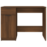 vidaXL Desk Brown Oak 39.4"x19.7"x29.5" Engineered Wood - Apalipapa