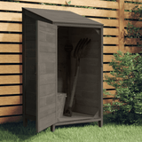 vidaXL Garden Shed Anthracite 21.7"x20.5"x44.1" Solid Wood Fir - Apalipapa