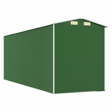 vidaXL Garden Shed Green 75.6"x205.9"x87.8" Galvanized Steel - Apalipapa