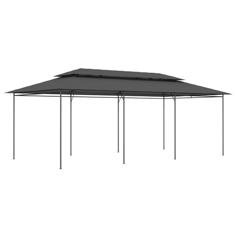 vidaXL Gazebo 236.2"x117.3"x106.3" Anthracite - Apalipapa