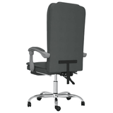 vidaXL Massage Reclining Office Chair Dark Gray Fabric - Apalipapa