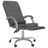 vidaXL Massage Reclining Office Chair Dark Gray Fabric - Apalipapa