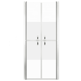 vidaXL Shower Door Half Frosted ESG 37.8"x74.8" - Apalipapa