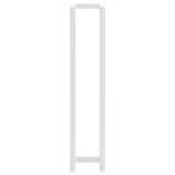 vidaXL Towel Rack White 4.9"x4.9"x23.6" Steel - Apalipapa