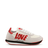 White Red Suede Sneakers - Apalipapa