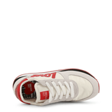 White Red Suede Sneakers - Apalipapa