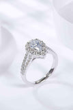 1 Carat Moissanite Teardrop Split Shank Ring - Apalipapa