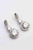 12 Carat Moissanite Platinum-Plated Drop Earrings - Apalipapa