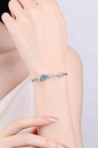 2 Carat Moissanite 925 Sterling Silver Bracelet - Apalipapa