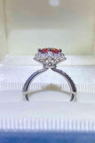 2 Carat Moissanite 925 Sterling Silver Halo Ring - Apalipapa